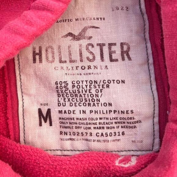 Y2k eagle embroidered hot pink hollister sweater - Picture 2 of 4